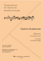 BUXTEHUDE Dietrich (1637-1707 Alemania)<br><br>2 Suite para clavecin en Re menor y La mayor (arr. Hoppstock)